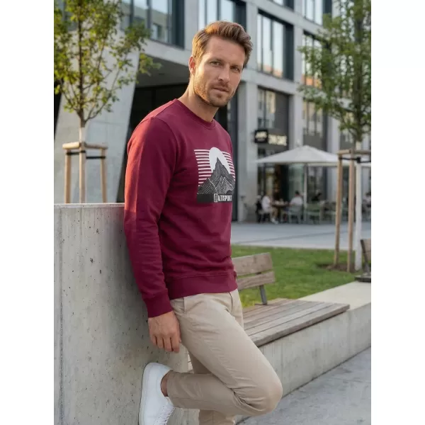 Herren -Sweatshirt ALTISPORT ALM188406 GRANAT 