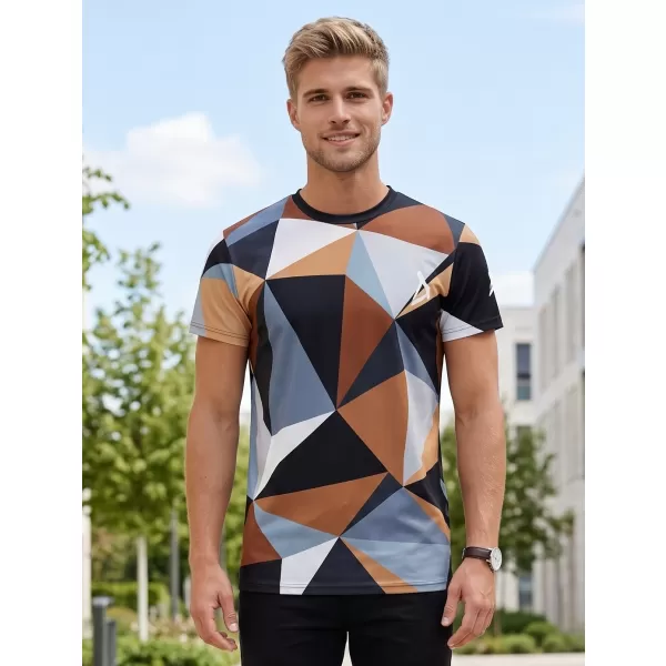  Männer funktionaler T -Shirt Premium Plus ALTISPORT VOJ/ALM007TR02 SCHWARZ -BROWN 