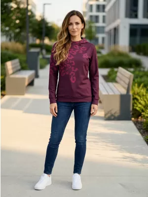 Funktionaler Sweatshirt -Prämie von Frauen ALTISPORT VOJ/ALW047MI01 WEINRÖTET