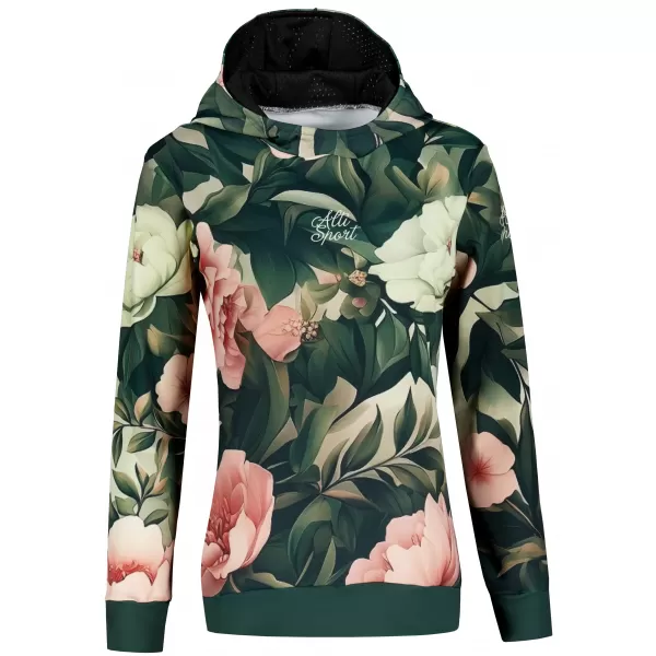  Funktionaler Sweatshirt -Prämie von Frauen ALTISPORT VOJ/ALW097MI01 ROSA BLUMEN 