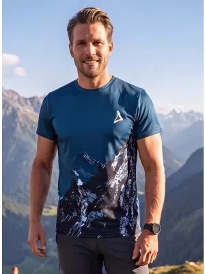 Männer funktionaler T -Shirt Premium Plus ALTISPORT VOJ/ALM059TR02 MARINE