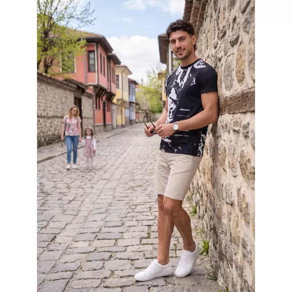  Männer funktionaler T -Shirt Premium Plus ALTISPORT VOJ/ALM057TR02 SCHWARZ 