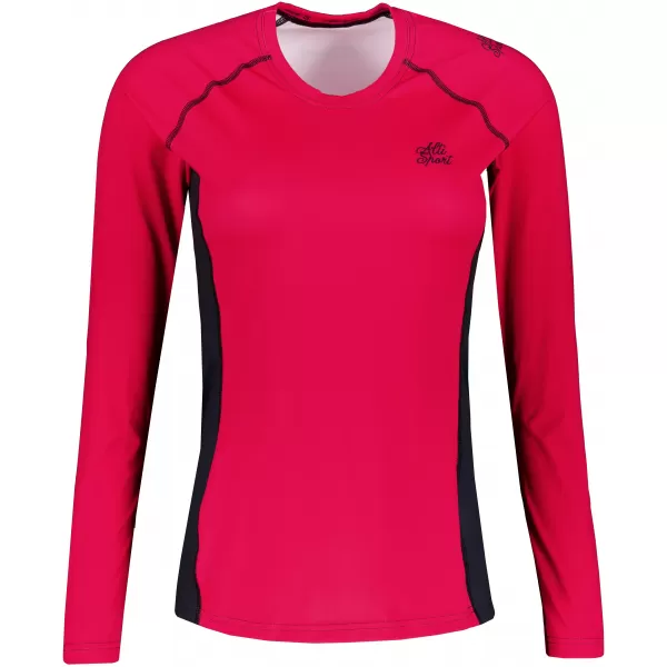  Frauen funktionales t -Shirt mit langen Ärmeln Premium ALTISPORT VOJ/ALW078TR03 ROT 