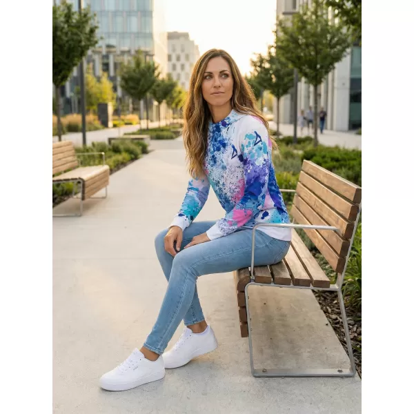  Funktionaler Sweatshirt -Prämie von Frauen ALTISPORT VOJ/ALW055MI01 LILA BLAU 