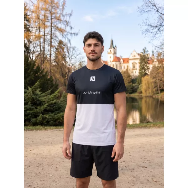  Männer funktionaler T -Shirt Premium Plus ALTISPORT VOJ/ALM051TR02 SCHWARZ 