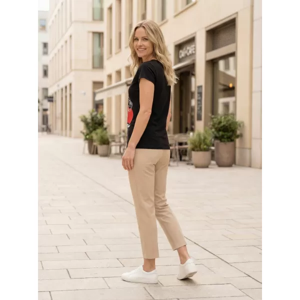  T -Shirt ALTISPORT ALW189122 SCHWARZ -ORANGE 