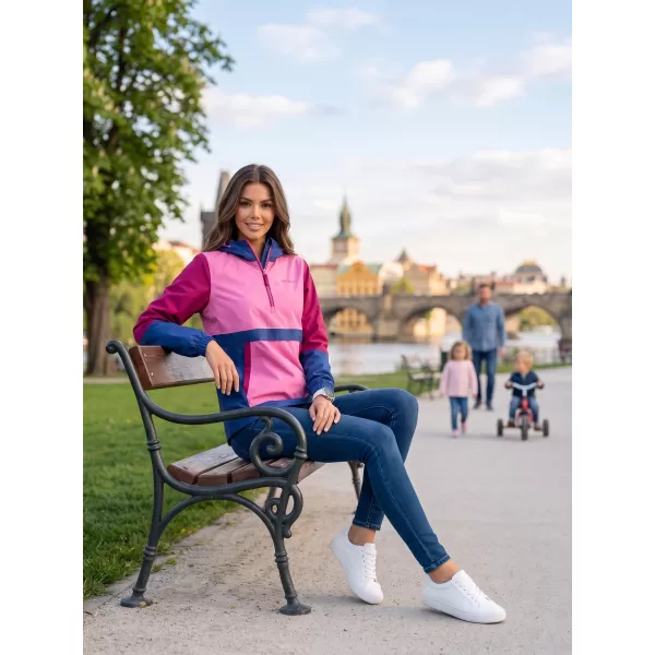  Damenjacke ALTISPORT ELENE PINK/BURGUNDER 