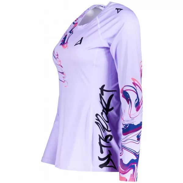  Frauen funktionales t -Shirt mit langen Ärmeln Premium ALTISPORT VOJ/ALW064TR03 LILA 
