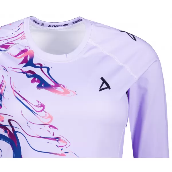  Frauen funktionales t -Shirt mit langen Ärmeln Premium ALTISPORT VOJ/ALW064TR03 LILA 