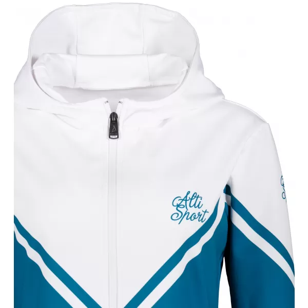  Funktionales Sweatshirt von Frauen auf Reißverschlussprämie ALTISPORT VOJ/ALW101MI02 KEROSIN/WEIß 