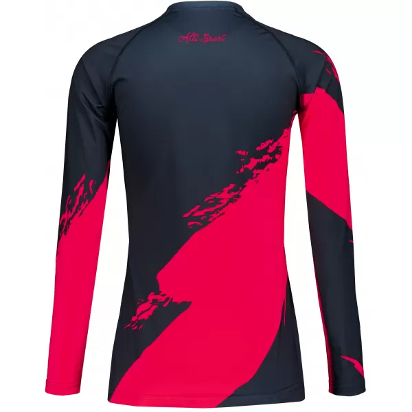 Frauen funktionales t -Shirt mit langen Ärmeln Premium ALTISPORT VOJ/ALW081TR03 HEIßROSA 