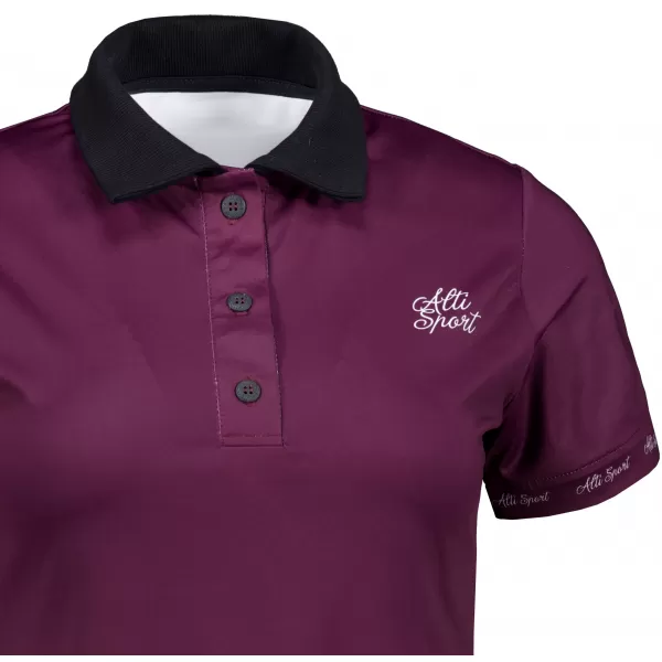  Frauenfunktional T -Shirt mit Premiumkragen ALTISPORT VOJ/ALW000TR05 LILA 