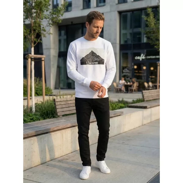  Herren -Sweatshirt ALTISPORT ALM188406 WEIß 