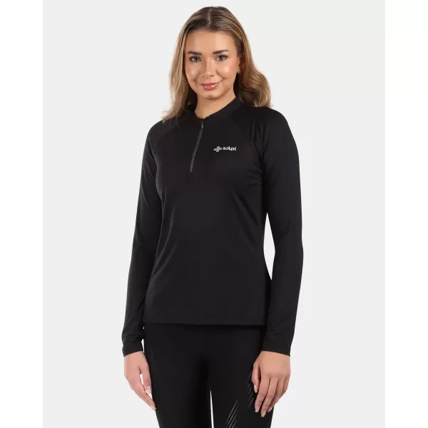  Frauen funktionales t -Shirt mit langen Ärmeln KILPI GIMI-W YL0312KI SCHWARZ 