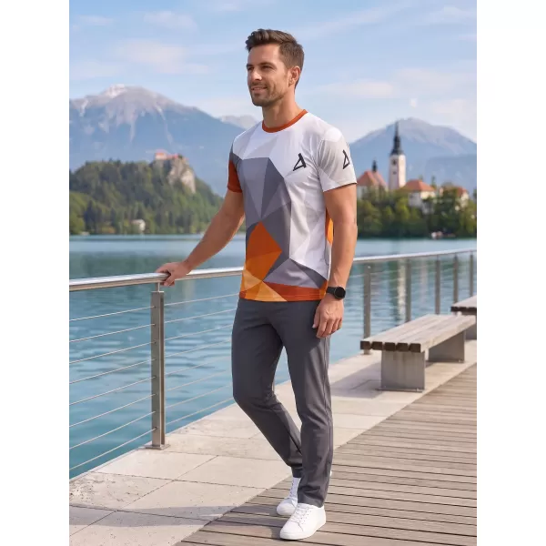  Männer funktionaler T -Shirt Premium Plus ALTISPORT VOJ/ALM007TR02 ORANGE/GRAU 