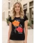 T -Shirt ALTISPORT ALW189122 SCHWARZ -ORANGE