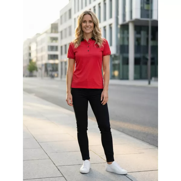  Frauenfunktional T -Shirt mit Premiumkragen ALTISPORT VOJ/ALW000TR05 ROT 