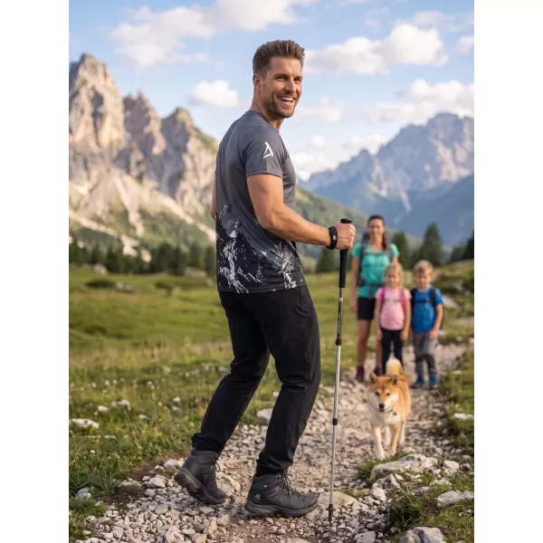  Männer funktionaler T -Shirt Premium Plus ALTISPORT VOJ/ALM059TR02 GRAU 