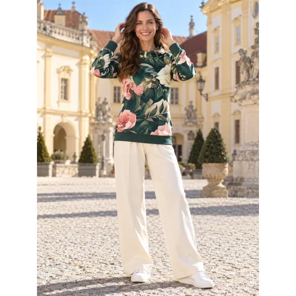 Funktionaler Sweatshirt -Prämie von Frauen ALTISPORT VOJ/ALW097MI01 ROSA BLUMEN 