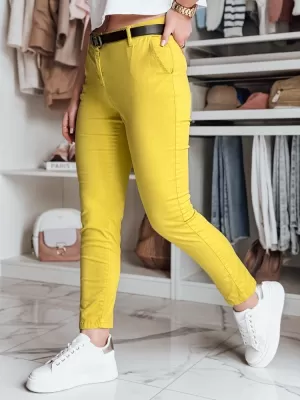 Damenhosen DSTREET LINESKA UY2579 GELB