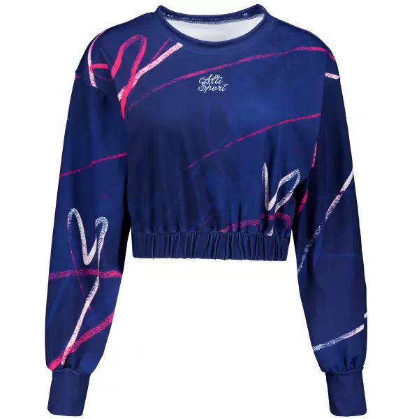  Funktionelle Sweatshirt -Premium von Frauen von Frauen ALTISPORT VOJ/ALW082MI08 DUNKELBLAU 