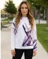 Funktionaler Sweatshirt -Prämie von Frauen ALTISPORT VOJ/ALW074MI01 WEIßVIOLETT