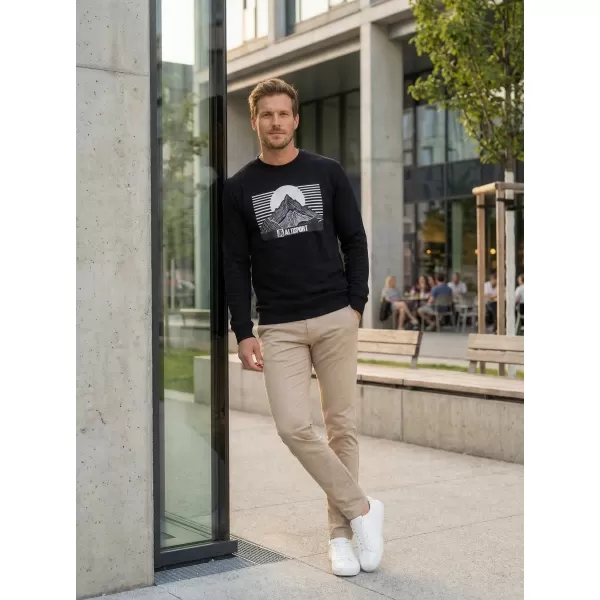  Herren -Sweatshirt ALTISPORT ALM188406 SCHWARZ 