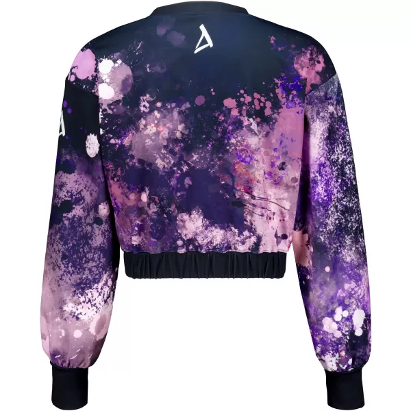  Funktionelle Sweatshirt -Premium von Frauen von Frauen ALTISPORT VOJ/ALW055MI08 SCHWARZ -VIOLETT 