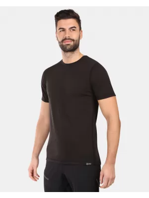 Herren t -Shirt aus Merinowolle KILPI SLOPER-M YM0311KI SCHWARZ