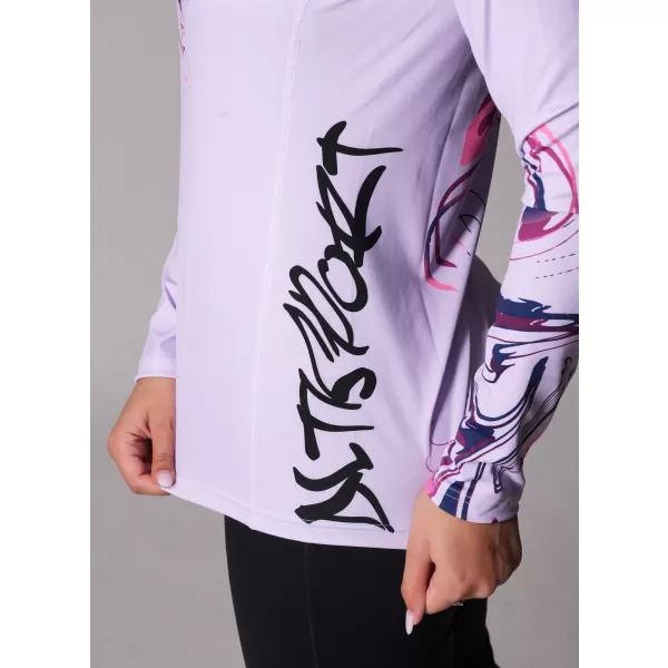  Frauen funktionales t -Shirt mit langen Ärmeln Premium ALTISPORT VOJ/ALW064TR03 LILA 