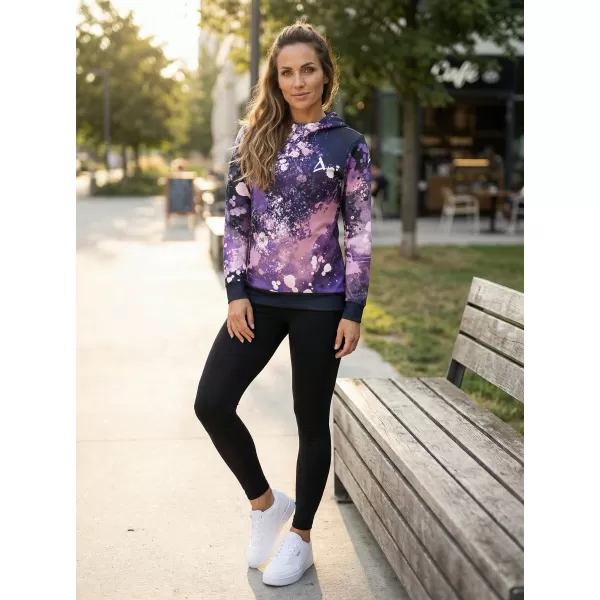  Funktionaler Sweatshirt -Prämie von Frauen ALTISPORT VOJ/ALW055MI01 SCHWARZ -VIOLETT 