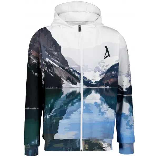  Funktionales Sweatshirt von Männern auf Reißverschlussprämie ALTISPORT VOJ/ALM030MI02 BERG/GRÜN 