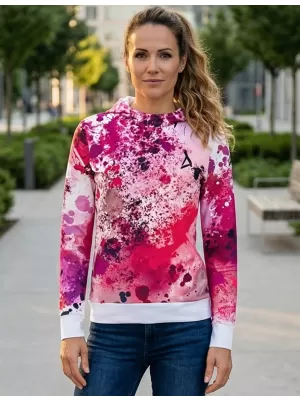Funktionaler Sweatshirt -Prämie von Frauen ALTISPORT VOJ/ALW055MI01 ROSA