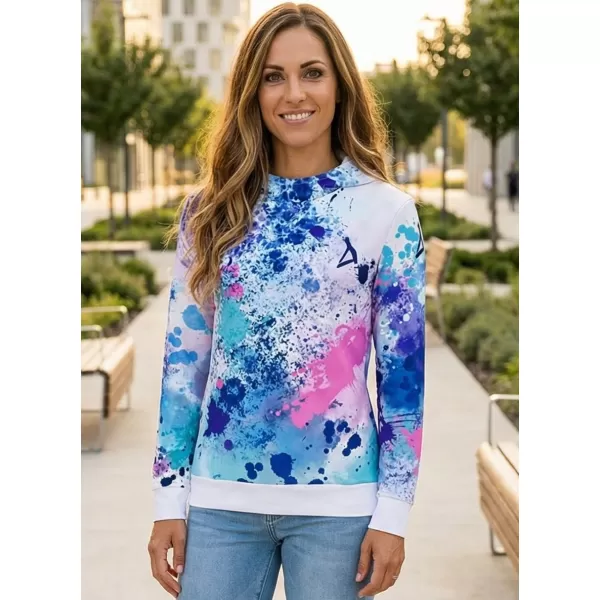  Funktionaler Sweatshirt -Prämie von Frauen ALTISPORT VOJ/ALW055MI01 LILA BLAU 