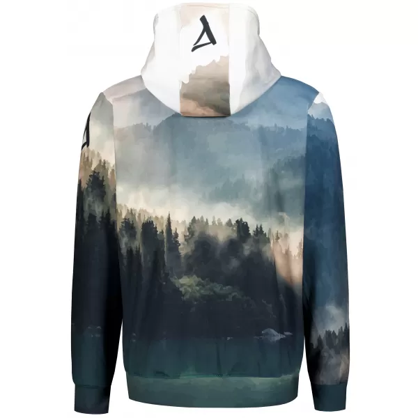  Funktionales Sweatshirt von Männern auf Reißverschlussprämie ALTISPORT VOJ/ALM030MI02 WALD/GRÜN 