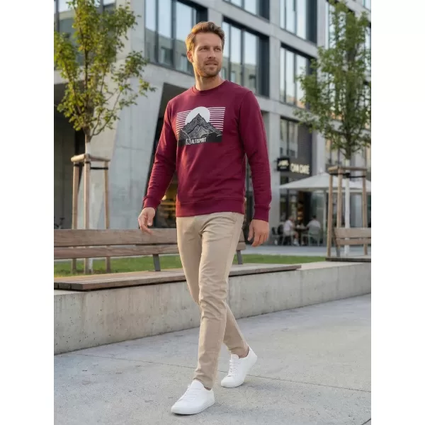  Herren -Sweatshirt ALTISPORT ALM188406 GRANAT 