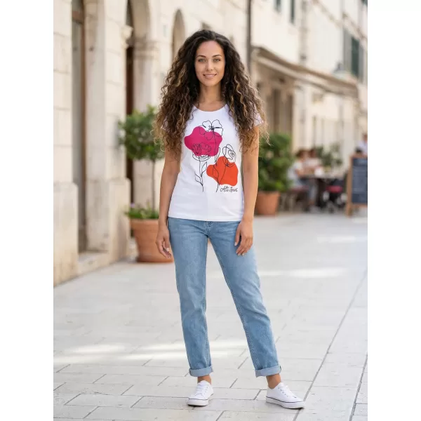  T -Shirt ALTISPORT ALW189122 WEIß/ROSA 