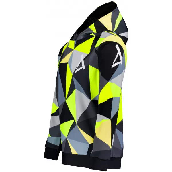  Funktionaler Sweatshirt -Premium von Männern ALTISPORT VOJ/ALM007MI01 SCHWARZ/FLUO GELB 