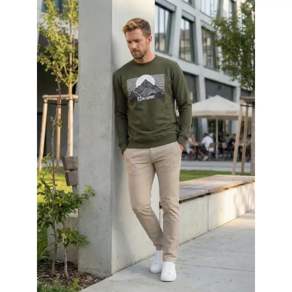  Herren -Sweatshirt ALTISPORT ALM188406 MILITÄR 