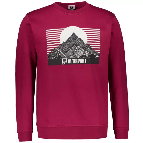  Herren -Sweatshirt ALTISPORT ALM188406 GRANAT 