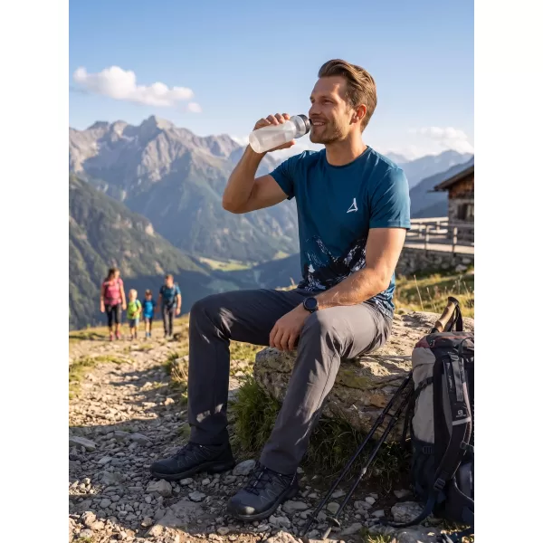  Männer funktionaler T -Shirt Premium Plus ALTISPORT VOJ/ALM059TR02 MARINE 