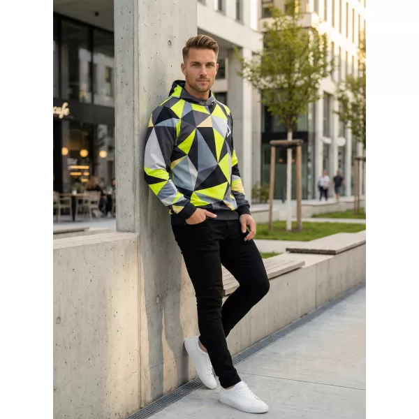  Funktionaler Sweatshirt -Premium von Männern ALTISPORT VOJ/ALM007MI01 SCHWARZ/FLUO GELB 