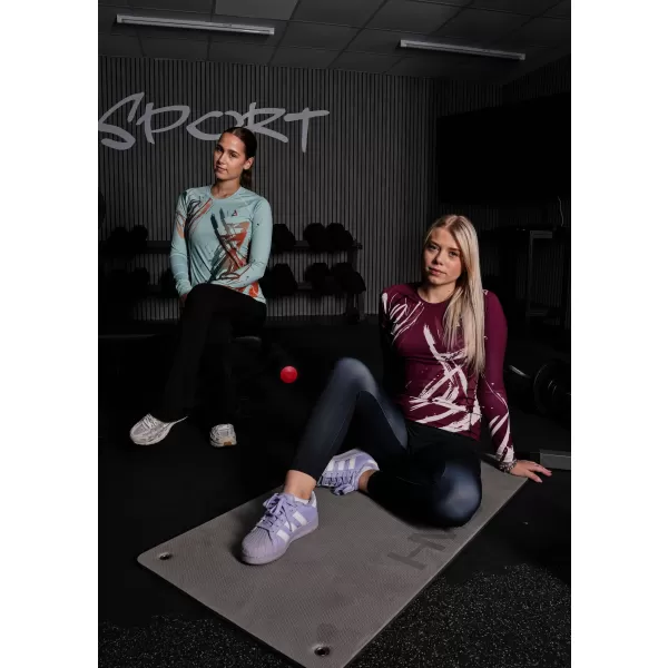  Frauen funktionales t -Shirt mit langen Ärmeln Premium ALTISPORT VOJ/ALW074TR03 GRÜN/ORANGE 