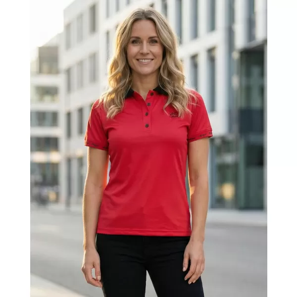  Frauenfunktional T -Shirt mit Premiumkragen ALTISPORT VOJ/ALW000TR05 ROT 