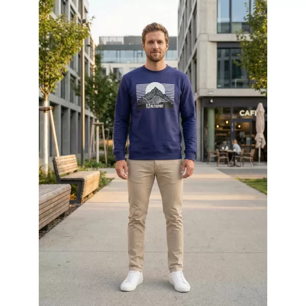  Herren -Sweatshirt ALTISPORT ALM188406 MITTERNACHT 