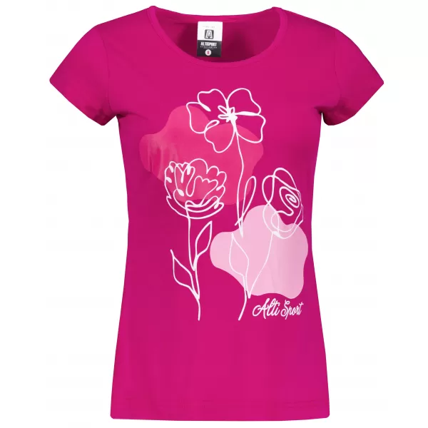  Damen-T-Shirt ALTISPORT ALW189122 FUCHSIAROT 