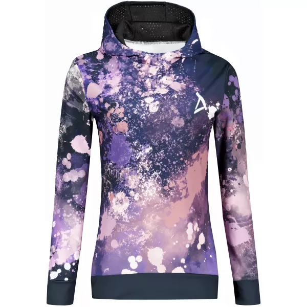  Funktionaler Sweatshirt -Prämie von Frauen ALTISPORT VOJ/ALW055MI01 SCHWARZ -VIOLETT 