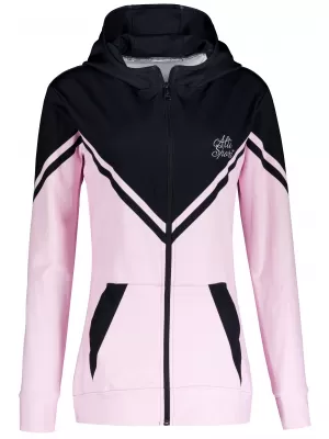 Funktionales Sweatshirt von Frauen auf Reißverschlussprämie ALTISPORT VOJ/ALW101MI02 PINK/SCHWARZ