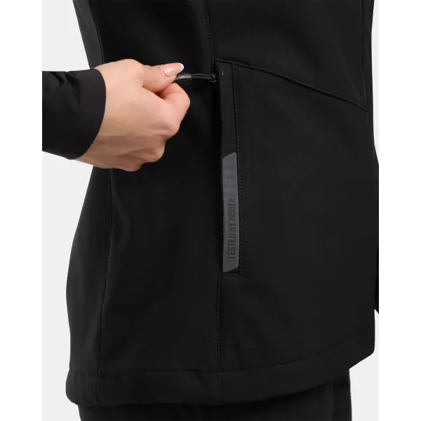  Frauen -Softschellweste KILPI NOIL-W YL0114KI SCHWARZ 