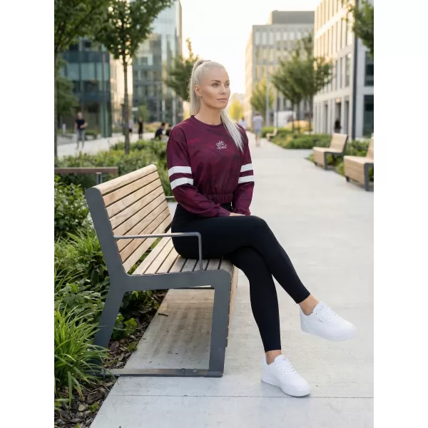  Funktionelle Sweatshirt -Premium von Frauen von Frauen ALTISPORT VOJ/ALW096MI08 BURGUND 